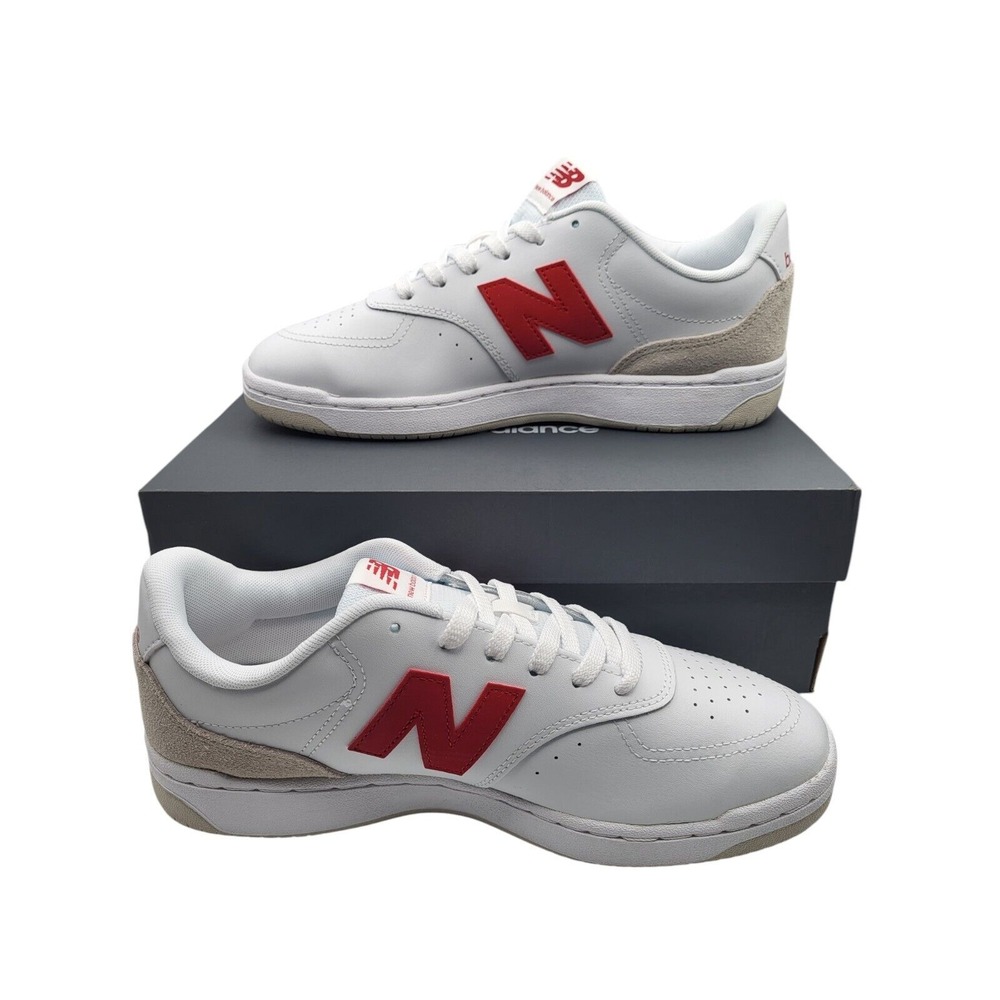 New Balance BB80 Men's Sneakers White Red Size 9.5 NWT - Picture 12 of 16